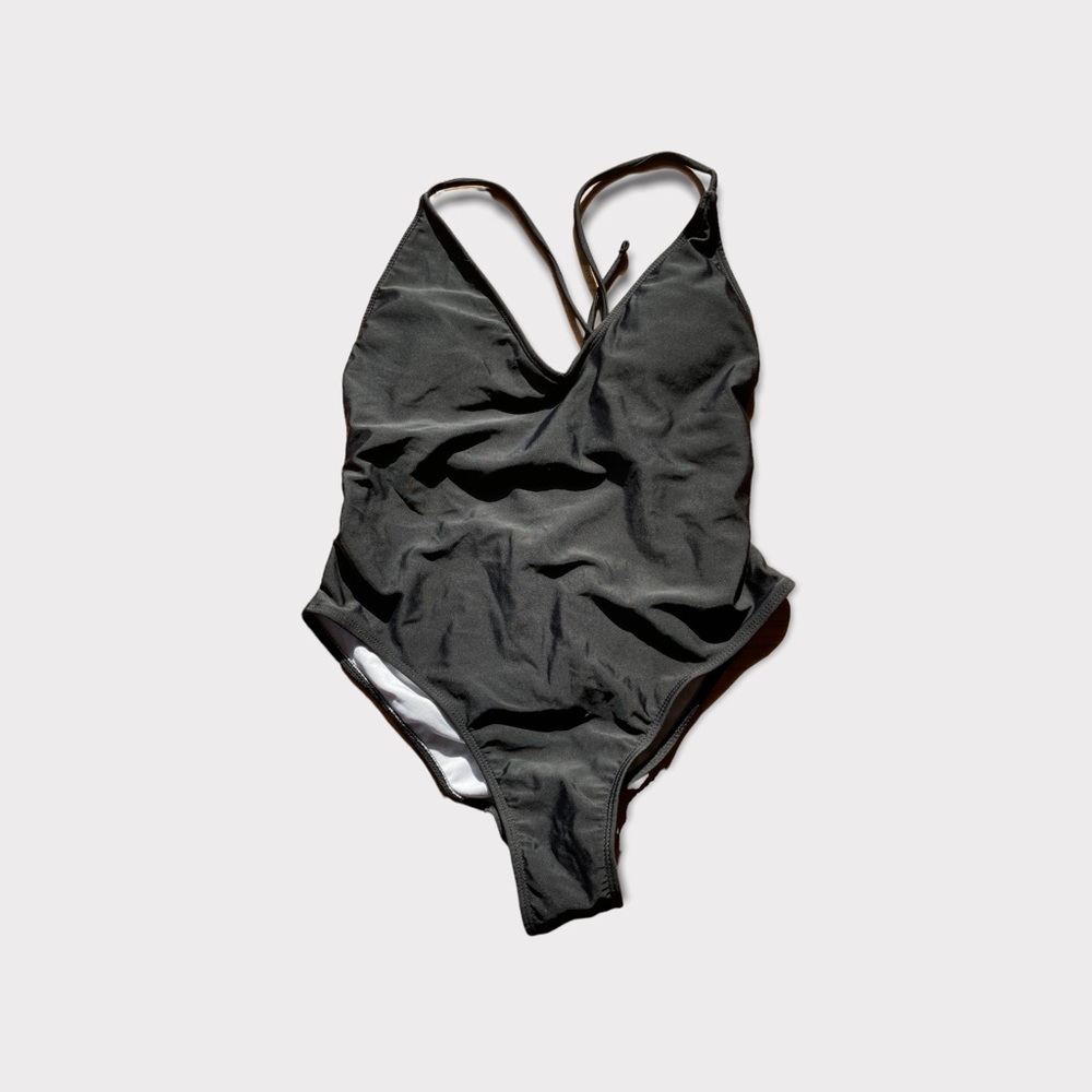 Scrunch Butt Corset Lace Up Swimsuit